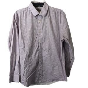 Jos. A. Bank Men's Slim Fit Long Sleeve Button-Up Dress Shirt Size 16.5-34